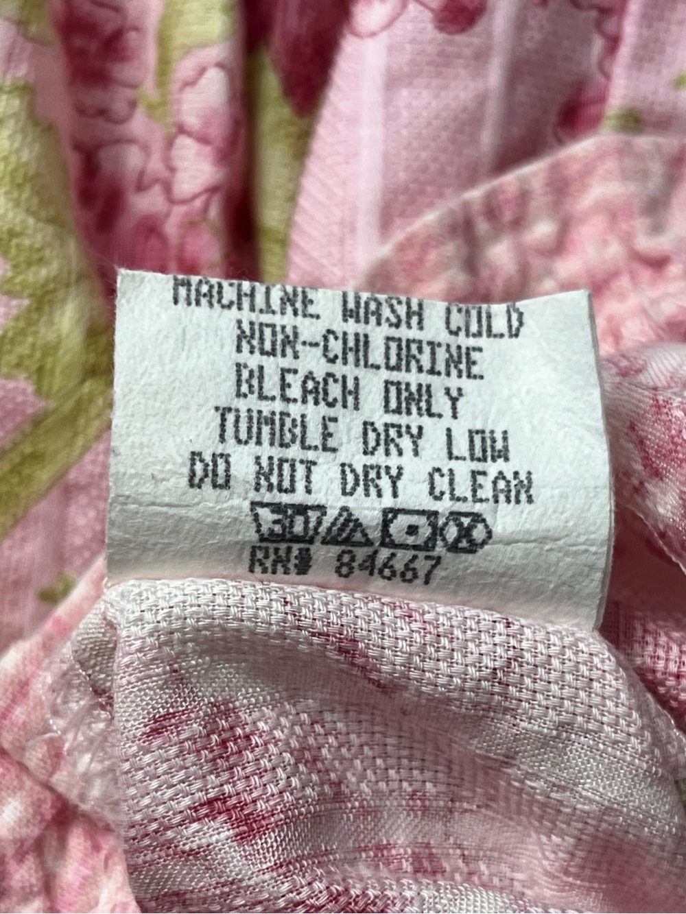 Baby Lulu 1990s Vintage Pink Floral Cotton Dress Size 6 - Picture 13 of 13